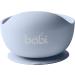 Babi Baby Toddler Suction Bowl & Spoon Set | 100% Food Grade Silicone | Stay Put Suction | Blue - Buy Online on GoSupps.com