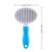 Self-Cleaning Cat Grooming Brush | Removes Mats and Tangled Hair | Pet Massage Tool | Blue Slicker Brush for Dogs and Cats - Buy Online on GoSupps.com