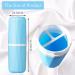 2 Pack Extra Long Toothbrush Holder Cup - Portable Container for Home, School, and Travel - Green and Grey - Buy Online on GoSupps.com