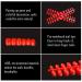120 Pcs Short Stiletto Red False Nail Tips | Full Cover Acrylic Gel Press on Nails - Buy Online on GoSupps.com