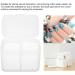  Stylebest 2-Grid Nail Art Storage Box Organizer Container with Transparent Lid for Nail Polish Remover Pads Beads Beauty Salon - Buy Online on GoSupps.com