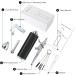 I-BEAUTEE 27PSI Wireless Portable Airbrush Kit | Rechargeable Cordless Mini Airbrush for Barber, Painting, Nail Art, Makeup & Tattoo - Black - Buy Online on GoSupps.com
