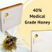 Shop Tulle Dressing with 40% Medical Grade Honey - Flexible Adhesive Bandages for Sensitive Wounds | 4"x4" Box of 10 - Buy Online on GoSupps.com