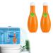 Bowling Blue Bubble Toilet Bowl Cleaner Automatic Long-Lasting Toilet Bowl Cleaner in Bottle Toilet Fresheners Deodorizing & Descaling Extra Power Toilet Bowl Cleaner (2 PCS)