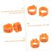 100 pcs Xuan Feet Charms Colorful Hen Leg Drumstick Number Products Stuff Identification Pigeons 1.3X1.3CM Orange - Buy Online on GoSupps.com