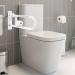 Toilet Grab Bar 22.4 Inch ZUEXT White Anti-Slip Support Rail U Shaped Flip-Up Grab Bar with Paper Holder Stainless Steel Knurled Handicap Safety Handrails for Disabled Elderly Pregnant 24IN White - Buy Online on GoSupps.com