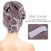 SUNLAND Microfiber Hair Towel 2 Pack - Super Absorbent Quick Drying Band for Curly, Long & Thick Hair - Anti-Hair Dry - 20 x 40 - Dpurple - Buy Online on GoSupps.com