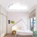 Uisebrt 48W Dimmable Cloud Ceiling Lamp with Remote - Modern Children's Room Lighting for Kindergarten & Bedroom - Buy Online on GoSupps.com