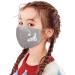 Yliquor Face Mask Reusable Protective Fabric Face Cover Children Outdoor Washable Embroidery Warm Protection Winter (1 pc Khaki) - Buy Online on GoSupps.com