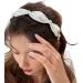 scicent Hair Accessories 2 Pieces Headbands for Women Pearl Embellished Hair Bands for Girls Knotted Head Band Fashion Hairband (White+light coffee) - 23424 - Buy Online on GoSupps.com