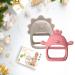 JUSONEY BABILY Bite Ring - 2 Pack Silicone Anti-Drop Toy for Babies 12+ Months - 3D Chicken & Triceratops Shape Finger Sucking Prevention Gloves - Buy Online on GoSupps.com