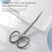 Bezox Extra Fine Curved Skin Scissors - Professional Stainless Steel Nail Shaver for Skincare & Manicure - Small Super Thin Design (1 PC) - International Shipping Available - Buy Online on GoSupps.com
