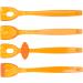 Buy Tongue Muscle Trainer Set - 4-Piece Rehabilitation Training for Teens | Speech Aid & Lip-Tongue Training Spoon - Orange - Buy Online on GoSupps.com