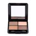 Beatifufu 4 Mirror Makeup Elegant and Matte with Shadow Eyeshadow Eye Colors Sponge Brown