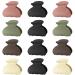 12 Pack Small Hair Clips Hair Claw Clips for Women Thin Fine Short Hair, 1.5 Inch Lolalet Cute Medium Size Jaw Clips Acrylic No Slip Hair Clamps Mini Banana Clips for Girls Kids -Style B 1- Cream White/Dark Green/Dark Pink/Black/Brown