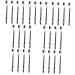 Healvian 28 Pcs Two-in-one Eyebrow Pencil Brown Eyeliner Pencils Eyebrow Pencils with Pencil Sharpener Wooden