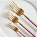 Stainless Steel Knife Fork Spoon Chopsticks Home Western Tableware Pink - Buy Online on GoSupps.com
