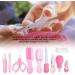 Zerodis 10Pcs Baby Care Kit - Newborn Health Care Tools Set with Nail Clipper and Scissor - Pink - Buy Online on GoSupps.com
