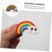 Beavorty 2 Pairs Rainbow Barrettes girl hair clip girl hair side clip girl rainbow hair clips hair bang clip flower hairpin Felt Crafts Accessories Hair Pin child alloy South Korea modeling - Buy Online on GoSupps.com