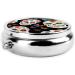 Buy Sugar Skulls Round Pill Box 3 Compartment Portable Travel Case for Vitamins & Medication | Mini Decorative Organizer - Buy Online on GoSupps.com