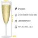 Tebery 18 Pack 6oz Clear Plastic Champagne Flute - Disposable Mimosa & Wine Glasses for Parties & Special Occasions - Buy Online on GoSupps.com