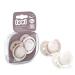 LOVI Dynamic Pacifier 0-2 Months Silicone BPA Free Baby Shower Girl Collection 2 Pack Pink 0-2 Pink