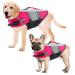 Wallpage dog dog vest large dogs dogs swimming aid floatation vest reflective lifesaver dog warning vests with high visibility summer bathing clothing for pets pink xxl XXL: 78-88cm (chest circumference) pink