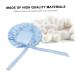 Silk Adjustable Hair Tie Bonnet for Sleeping - Blue | Healeved 1pc Soft Silk Hair Wrap Shower Cap for Night Sleep Care - Buy Online on GoSupps.com