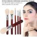Eyebrow Blusher Makeup Brush Set Soft Brush Hair Portable 6pcs Cosmetic Brush with Redwood Handle Apply Eye Shadow Highlight for Makeup Look - Buy Online on GoSupps.com