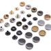 120 Set Leather Snap Fasteners Kit with 4 Setter Tools - 10/12.5/15mm Metal Button Snaps for Clothes, Jackets, Jeans, Bracelets, Bags - 4 Color Options (655) - Buy Online on GoSupps.com