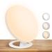 Light Therapy Lamp, UV-Free 10000-38600 Lux Daylight Lamp LED Therapy Light, 3 Color Temperature Sun Lamps, 10 Adjustable Brightness Levels, 75Rotatable Stand for Rainy Season Orange