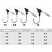 Dr.Fish 10 Pack Underspin Jigs with Mustad Hooks | Crappie Jig Heads | Willow Blade | Unpainted Jig for Saltwater/Freshwater Fishing | Bass Trout Bluegill | 1/8oz - 3/8oz | Black 1/4oz (#4/0 Hooks) - Buy Online on GoSupps.com