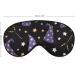 Starry Wizard Hats Sleep Mask Eye Cover for Sleeping Blindfold with Adjustable Strap Blocks Light Night Travel Nap for Men Women - Buy Online on GoSupps.com
