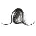 minkissy Piece Black Bangs Clip in Human Hair Clip in Extensions Wispy Bangs Wig Hair Toppers for Women Real Human Hair Front Hair Bangs Hair Extensions Black Wig Curtain Real Person Miss medium Black