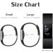 3 Pack Bands Compatible with Fitbit Charge 2  Classic & Special Edition Replacement Bands for Fitbit Charge 2  Women Men Large( 6.7"-8.1" ) Black/Gray/Navy Blue - Buy Online on GoSupps.com