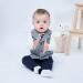 Famuka Baby Boy Formal Wedding Outfit Suit Gentleman Tuxedo 3 Piece 9 Months Grey - Buy Online on GoSupps.com