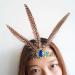 Indian Headband Headdress Feather Headband Native American Feather Headband Hair Band Headwear Headpiece Fashion Elegant Flapper Headband Hair Decoration for Women Blue Diamond Style - Buy Online on GoSupps.com