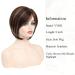YYHR Short Brown Bob Wig with Bangs for Women - Mixed Blonde Highlight Synthetic Short Hair Wig (8 Inch) - Buy Online on GoSupps.com