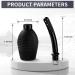 Enema Bulb Douche for Women & Men - 4 Piece Set with Nozzles | Black | Fast International Shipping - Buy Online on GoSupps.com