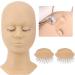 wemee Replacement Eyelids for Eyelash Mannequin Removable Eyelid with Eyelashes Extension Training Lash Mannequin - Buy Online on GoSupps.com