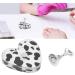 Nail Practice Holder Free DIY Manicure Tool Nail Display Stand Cow Texture Fade Resistant for Nail Artists for Home for Salon (Sliver) - Buy Online on GoSupps.com
