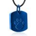 Memorial Jewelry personalized ashe necklace for dog - custom photo & text pet ash necklace pet/dog urn necklace for ash dog ash chaps beam necklace blue