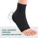 Achilles Tendonitis Heel Protector Socks | Welnove Compression Support & Gel Padded Sleeve for Bursitis & Tenderness - Black - Buy Online on GoSupps.com