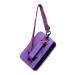 Knchy Mini Golf Club Carry Bag with Shoulder Strap, Lightweight Portable Small Driving Range Course Carrier for Women and Men Golfers, Slim Golf Clubs Bags Foldable Sunday Pouch for Training Practice Purple One Size
