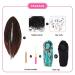 Buy DSoar 20 Double Ended Synthetic Dreadlocks - 10 Strands Soft Braided Extensions for Reggae & Hippie Styles | 0.6cm Thin Crochet Dreads - mt1b-30# - Buy Online on GoSupps.com