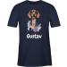 Personalized Dachshund T-Shirt for Dog Owners - Custom Gift by Shirtracer - Navy Blue - Buy Online on GoSupps.com