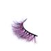 FOXSCOS 20mm Pink Black Fluffy Colorful 3D Mink False Eyelashes - Halloween Natural Style - 1 Pair - Buy Online on GoSupps.com