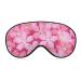 Blooming Pink Cherry Sleep Mask for Women Adjustable Sleeping Eye Shades Cover with Elastic Strap