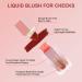 Matte Liquid Blush for Cheeks - Long-Lasting Hypoallergenic Formula in Lucky (03) Shade - Ideal for Mature and Dark Skin Tones - Buy Online on GoSupps.com