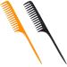 2Packs Wide Tooth Comb Rat Tail Combs for Wet Curly Hair Premium Detangling Hair Brush Shower Comb Anti Static Heat Resistant Teasing Combs Styling Comb Set for Women Men Fit for All Kinds of Hair